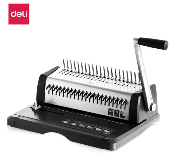 得力(deli)3873  21孔可調(diào)文件打孔機(jī) 省力型膠圈  夾條裝訂機(jī)