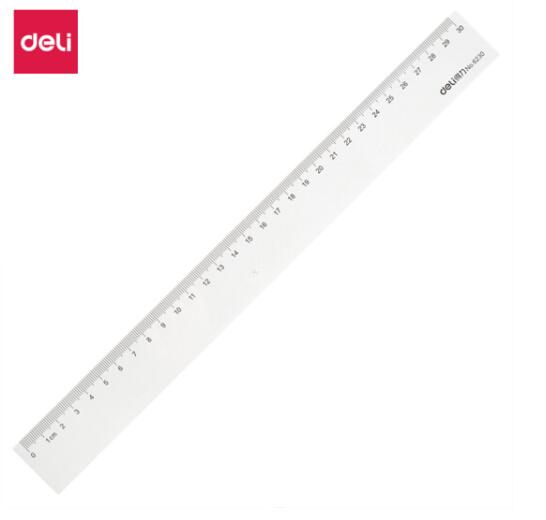得力(deli) 6230   30cm辦公通用直尺 測(cè)量繪圖尺子 辦公用品